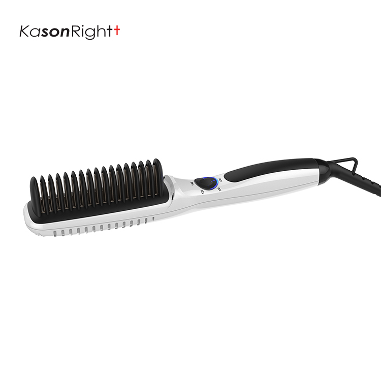 MCH 30s Aquecimento rápido Alisamento de cabelo Escova aquecida com 5 configurações de temperatura para cabelos molhados / secos
